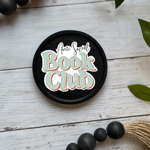 Anti Social Book Club, Book Lover Sticker, Kindle Stickers, Booktok, Bookstagram, Reader Gift, Bookish Gift, Stickers for Kindle, Bookworm