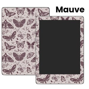 Mauve Kindle Insert, Kindle Decal Paperwhite, Kindle Oasis Decal, Kindle Cover Decal, Kindle Insert for Clear Case, Kindle Decor, Decal for Kindle