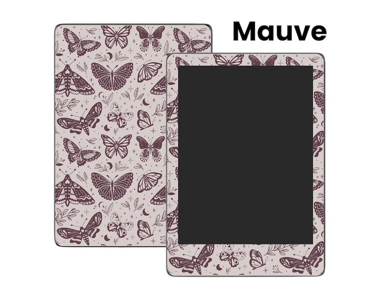 Mauve Kindle Insert, Kindle Decal Paperwhite, Kindle Oasis Decal, Kindle Cover Decal, Kindle Insert for Clear Case, Kindle Decor, Decal for Kindle