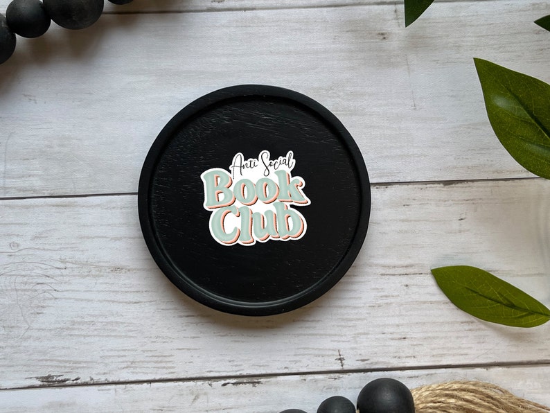 Anti Social Book Club, Book Lover Sticker, Kindle Stickers, Booktok, Bookstagram, Reader Gift, Bookish Gift, Stickers for Kindle, Bookworm