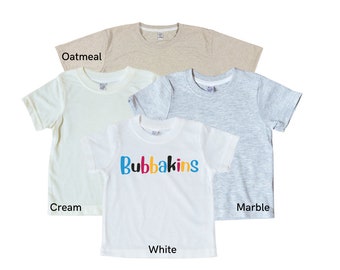 Chemise en polyester pour tout-petit : Enfant unisexe - Vêtements en polyester doux pour la sublimation, le DTF et les pièces brutes de bricolage.