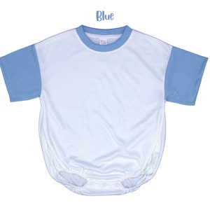Barboteuse ample à bulles : nourrissons, bébés et tout-petits Vêtements en polyester doux pour sublimation, DTF et découpes à faire soi-même image 9