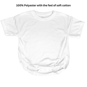 Barboteuse ample à bulles : nourrissons, bébés et tout-petits Vêtements en polyester doux pour sublimation, DTF et découpes à faire soi-même image 3
