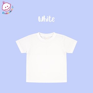 Blank Toddler T-Shirt: Polyester Crew Neck Kids Shirt | Sublimation Blanks for DTF and Embroidery White