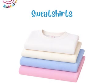Adult Polyester SWEATSHIRT: Soft Crew Neck, Sublimation and DIY Apparel
