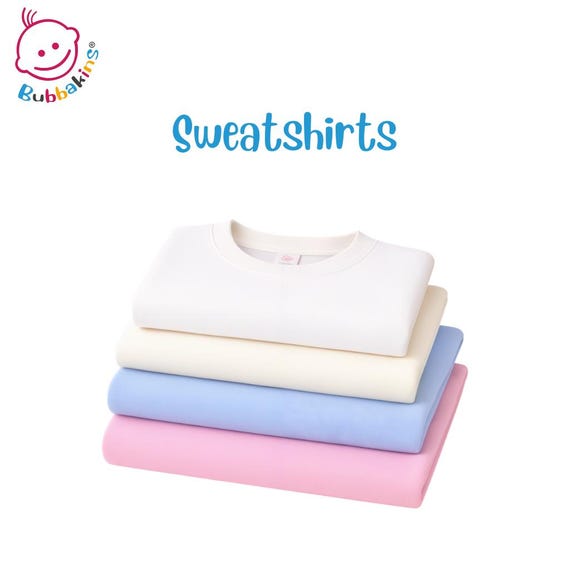Adult Polyester SWEATSHIRT: Soft Crew Neck, Sublimation and DIY Apparel