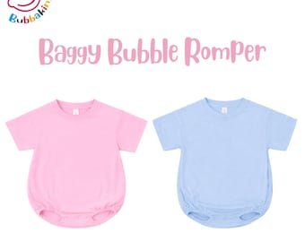 Soft Polyester Infant/Toddler ROMPER: Baggy Bubble Style blank, Sublimation and DIY Apparel