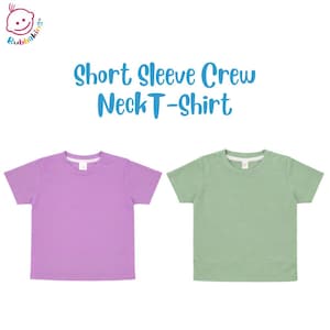 Toddler Unisex Polyester SHIRT: Soft Crew Neck Blank, Sublimation and DIY Apparel