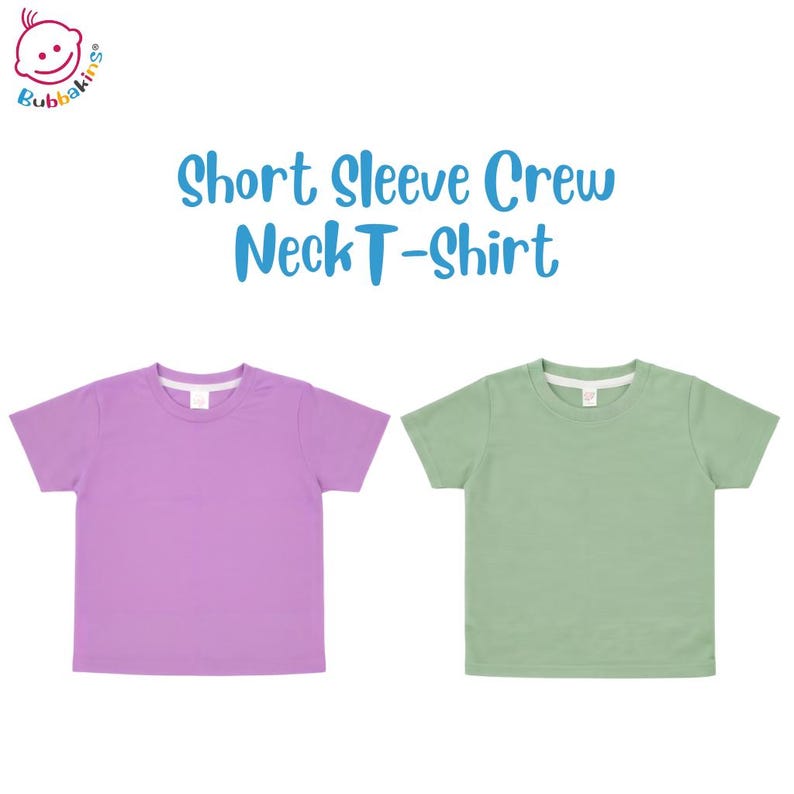 Blank Toddler T-Shirt: Polyester Crew Neck Kids Shirt | Sublimation Blanks for DTF and Embroidery image 1