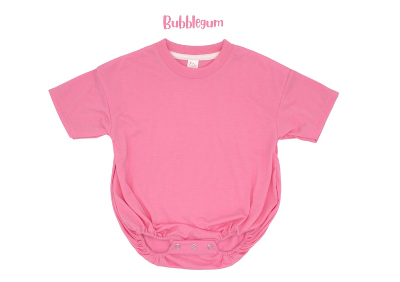 Barboteuse ample à bulles : nourrissons, bébés et tout-petits Vêtements en polyester doux pour sublimation, DTF et découpes à faire soi-même image 4