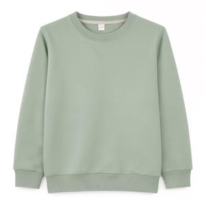 Adult Polyester SWEATSHIRT: Soft Crew Neck, Sublimation and DIY Apparel Sage Green