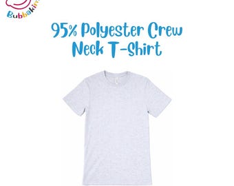 Adult Polyester Shirt: Soft Crew Neck, Sublimation and DIY Apparel