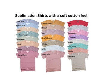 Adult Polyester Shirt: Unisex Crew Neck - Soft Polyester Blank Apparel for Sublimation, DTF, Vinyl, Embroidery and DIY Projects