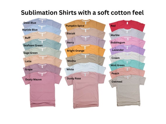 TODDLER 100% Colored Polyester Sublimation Certified Blank, Toddler  Sublimation Crew Neck Shirt, Kids Sublimation Shirt 