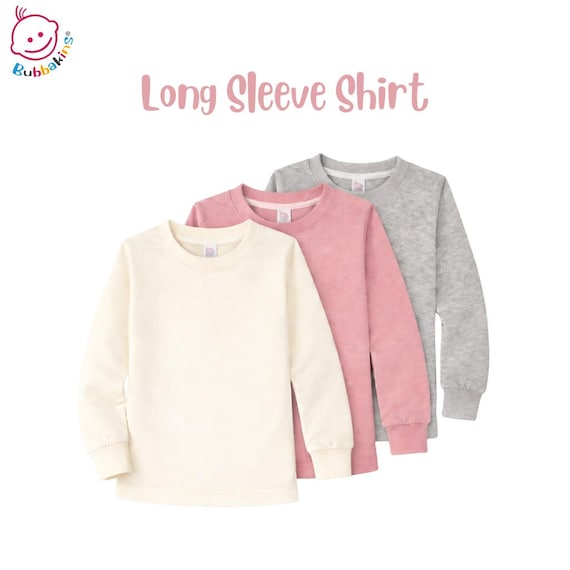 Polyester Infant, Toddler and Youth Long Sleeve Shirt, Sublimation Blanks