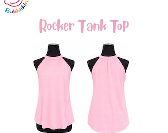 Soft Polyester Adult TANK TOP: Rocker Style, Sublimation and DIY Apparel