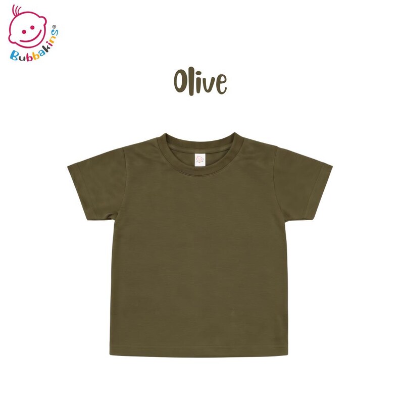 Blank Toddler T-Shirt: Polyester Crew Neck Kids Shirt | Sublimation Blanks for DTF and Embroidery Olive