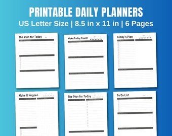 Printable Daily Planner Organize Your Day Daily Agenda - Etsy
