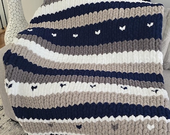 Dallas Cowboys grof handgebreide dekenpatroon (alleen PATROON DOWNLOAD)