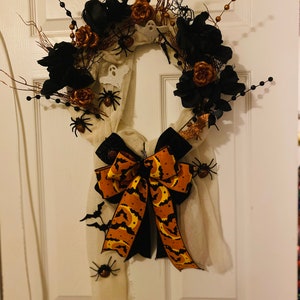 Halloween Spider Wreath