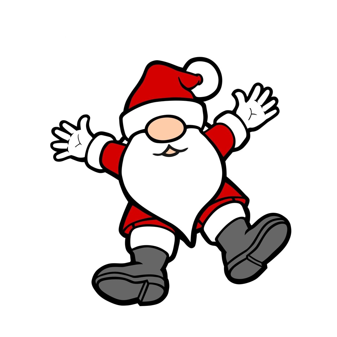 Santa Gnome Svg Cut File for Cricut and Silhouette - Etsy