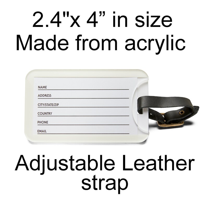 Personalized Passport Cover and Luggage Tag, RFID Cover With Initials