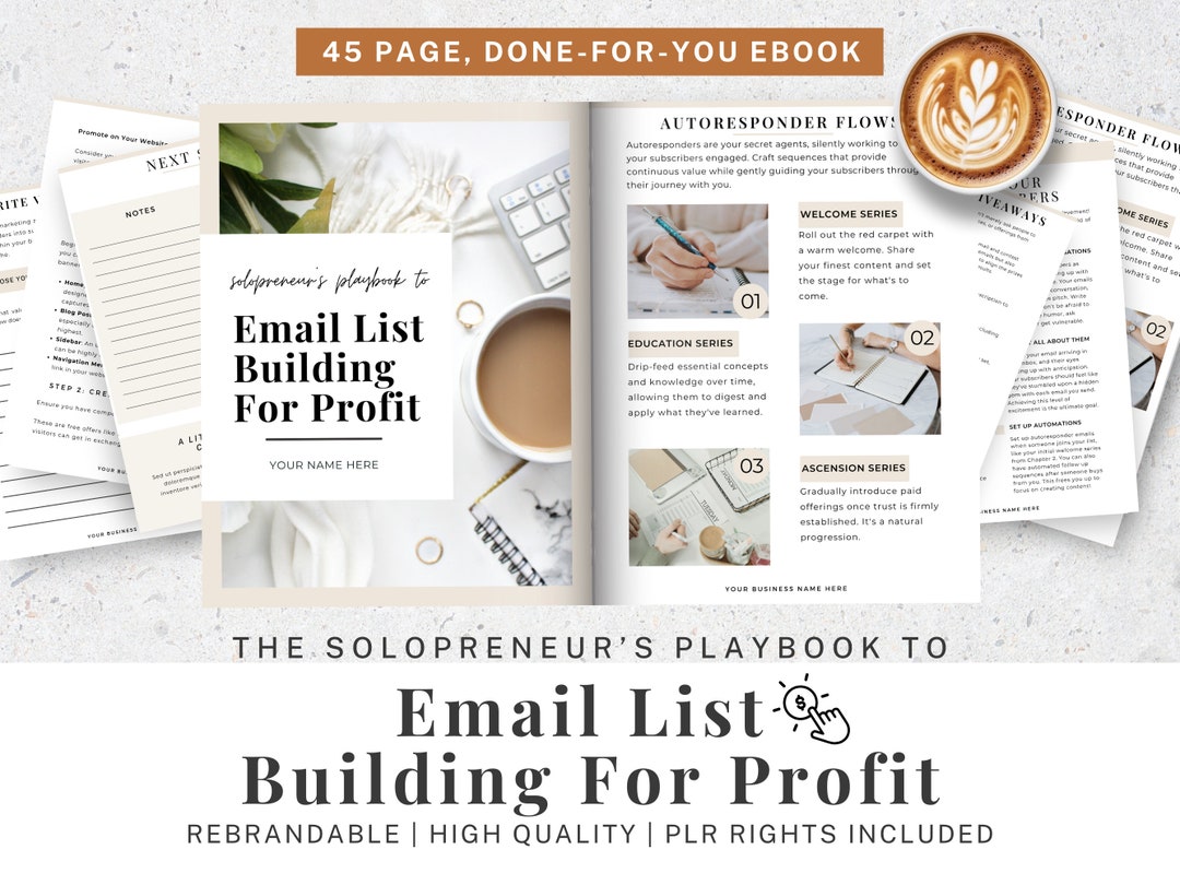 Done for You Email Marketing PLR E Book Template Canva, Brandable ...
