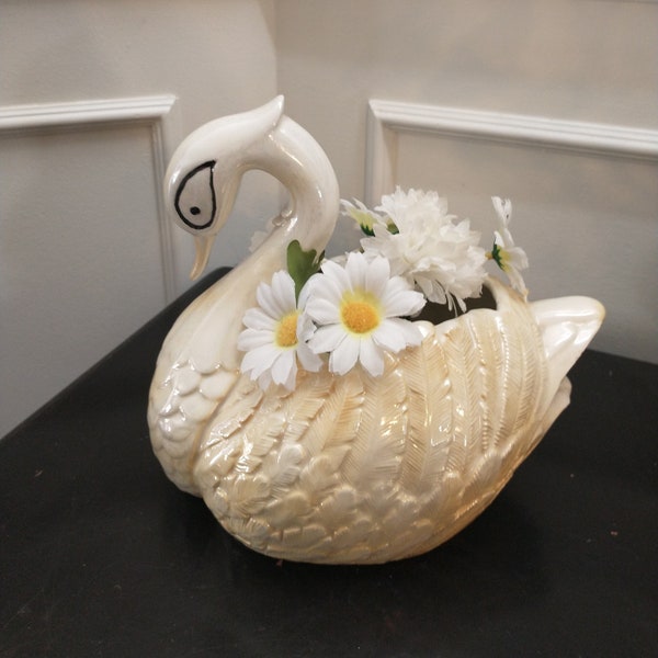 Swan, Planter Pot, Plant Holder, Vase, Flower Vase, Spring Gift