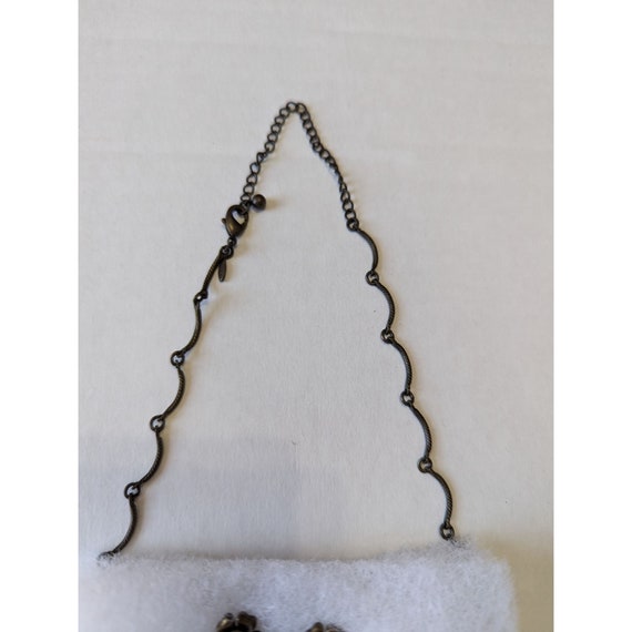 Vtg Avon scrolled necklace & dangle earring set G… - image 2