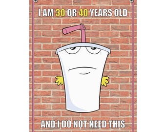 Divertido letrero de aluminio MASTER SHAKE