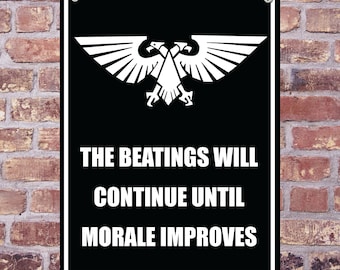 Señal de advertencia de aluminio: LAS GOLPES CONTINUARÁN