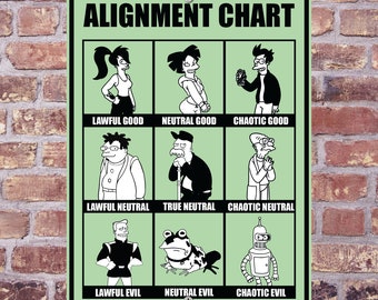 Divertido letrero de aluminio de alineación de FUTURAMA