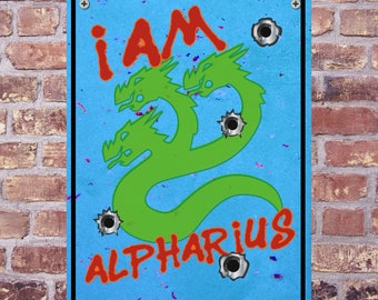 Letrero de advertencia de aluminio ALPHARIUS