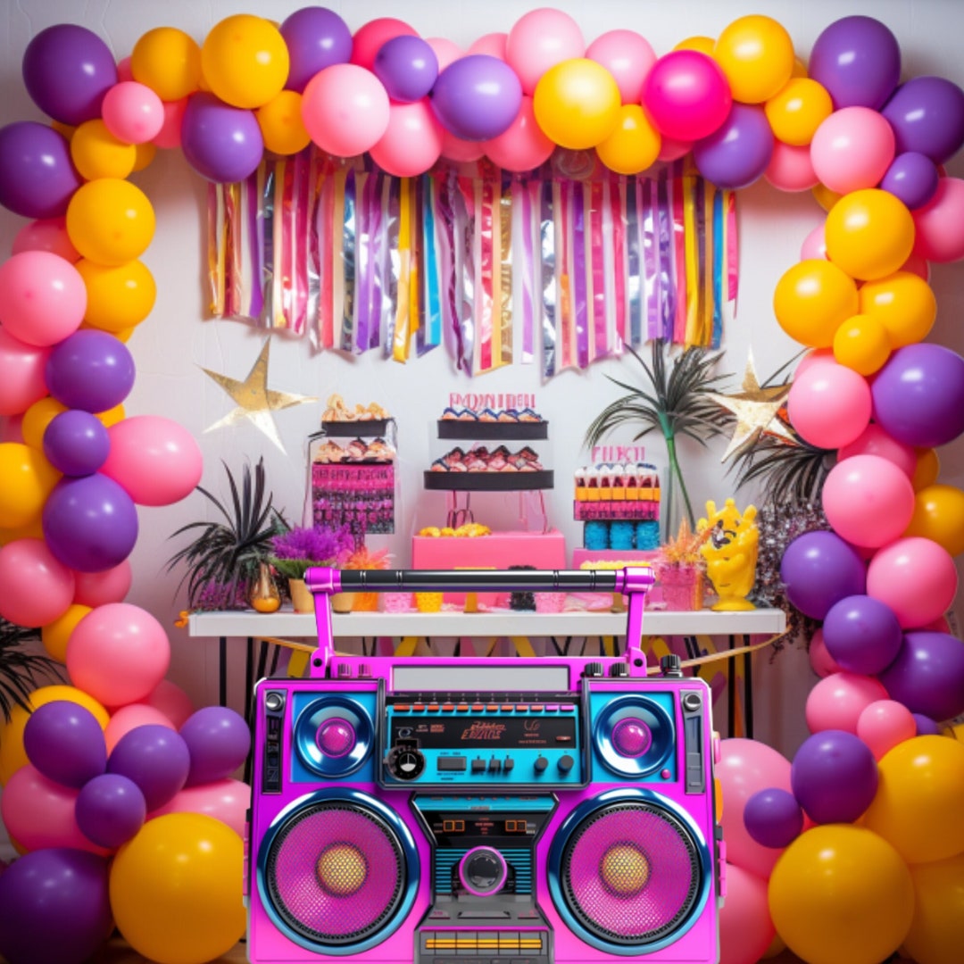 80's Big Decor Boombox Party Prop Cutout Decor Photo - Etsy