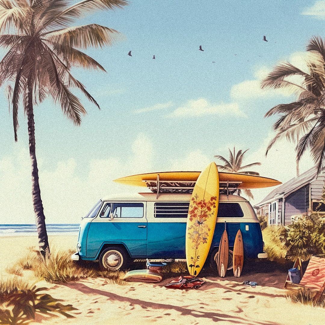 The Getaway Beach and Surf Culture Art for Your Home and Etsy