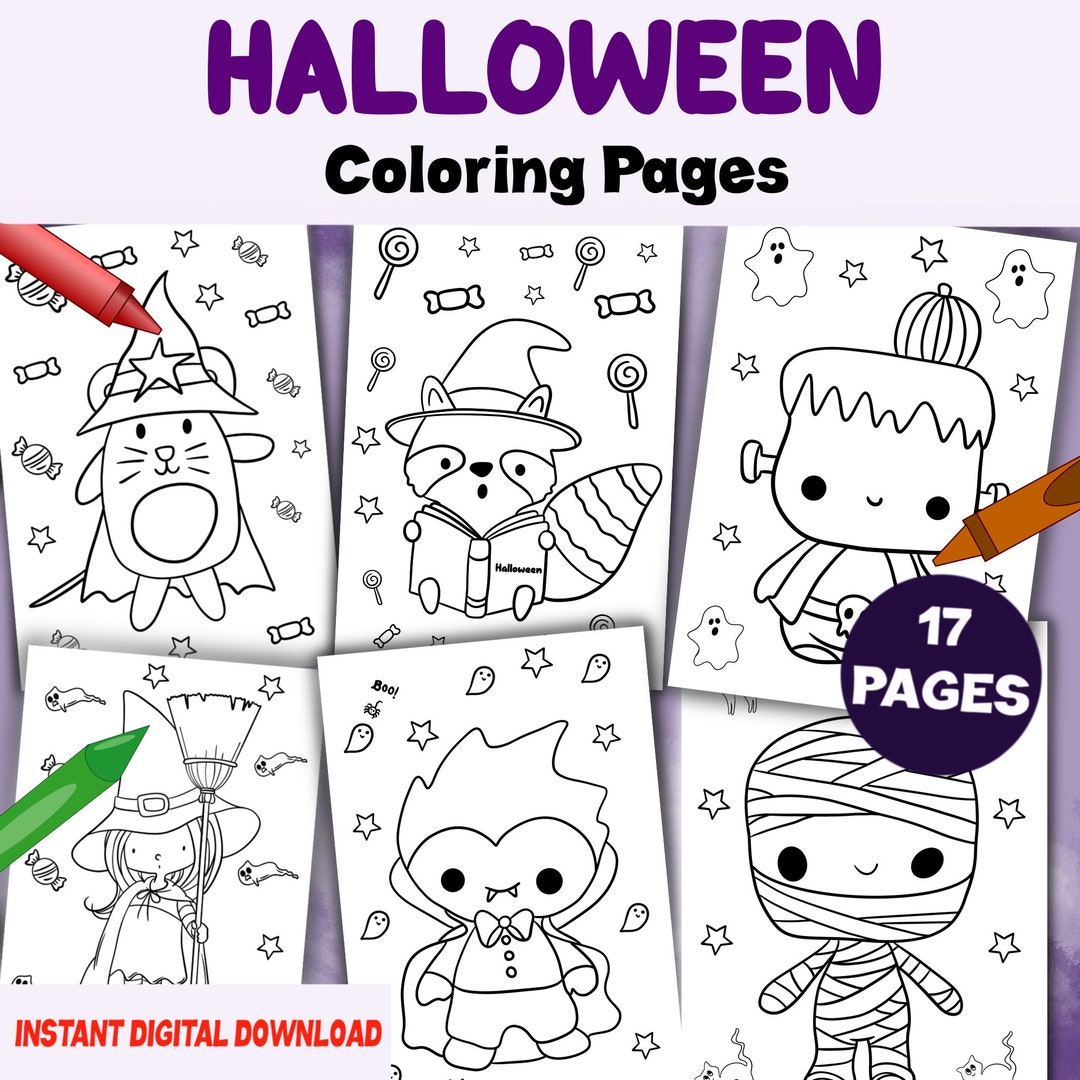 17 Halloween Jpeg Images Coloring Pages, Printable Cute Pages for Kids ...