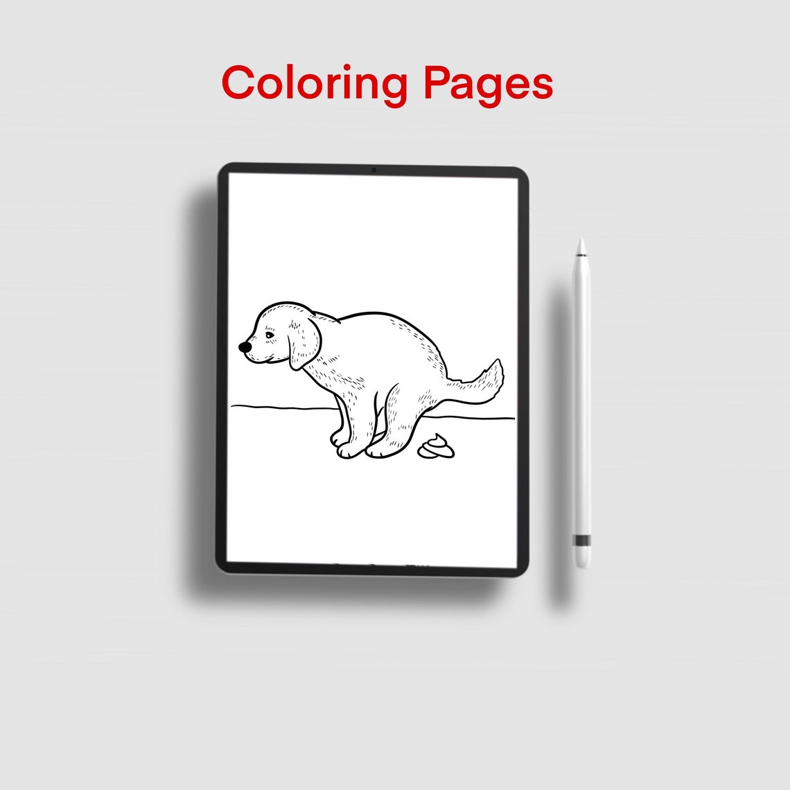 Printable Pooping Animals Coloring Pages, Jpeg Pooping Dog Animal Coloring Book, Funny ...