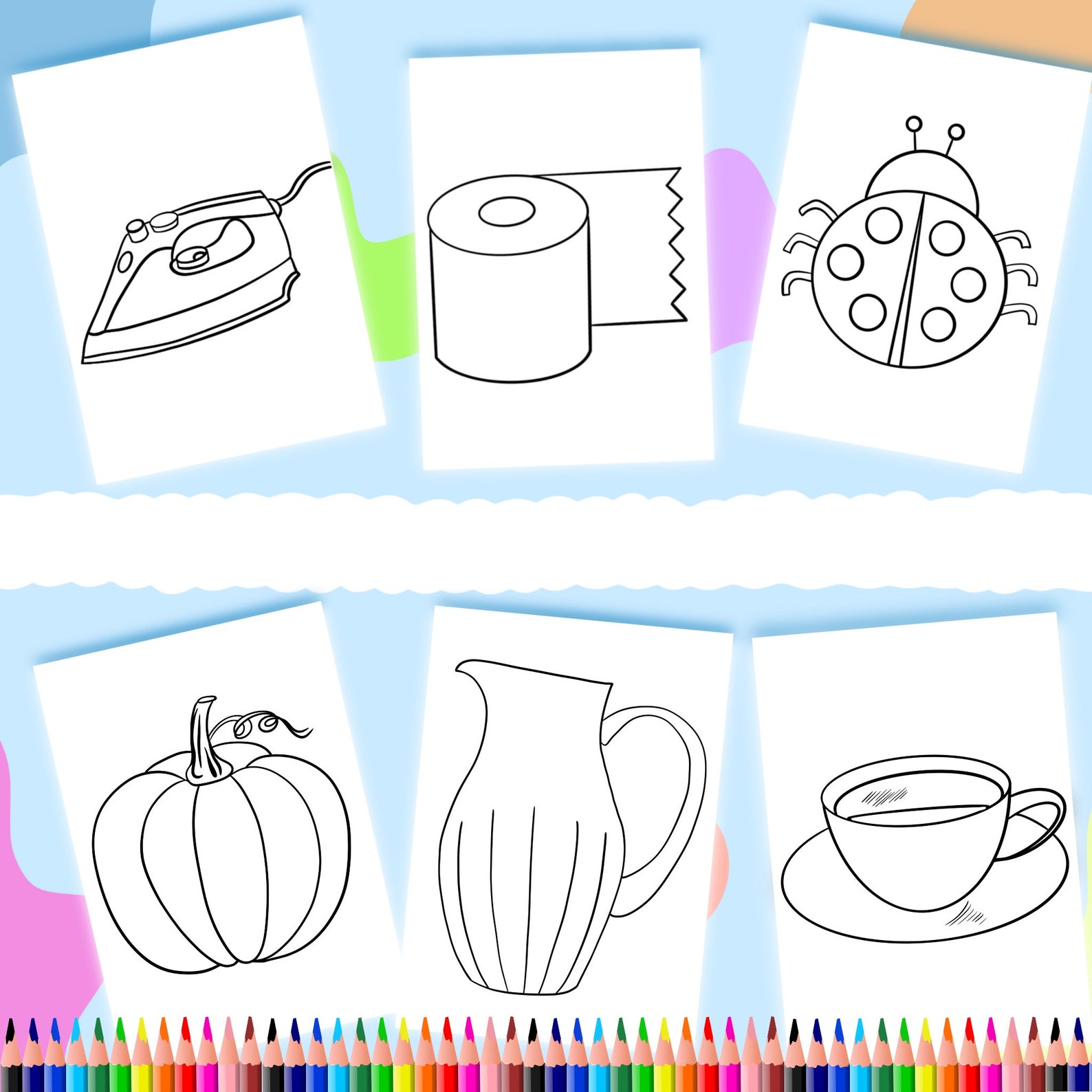 30 Printable Coloring Pages for Kids, Toddlers, Preschool at Home
