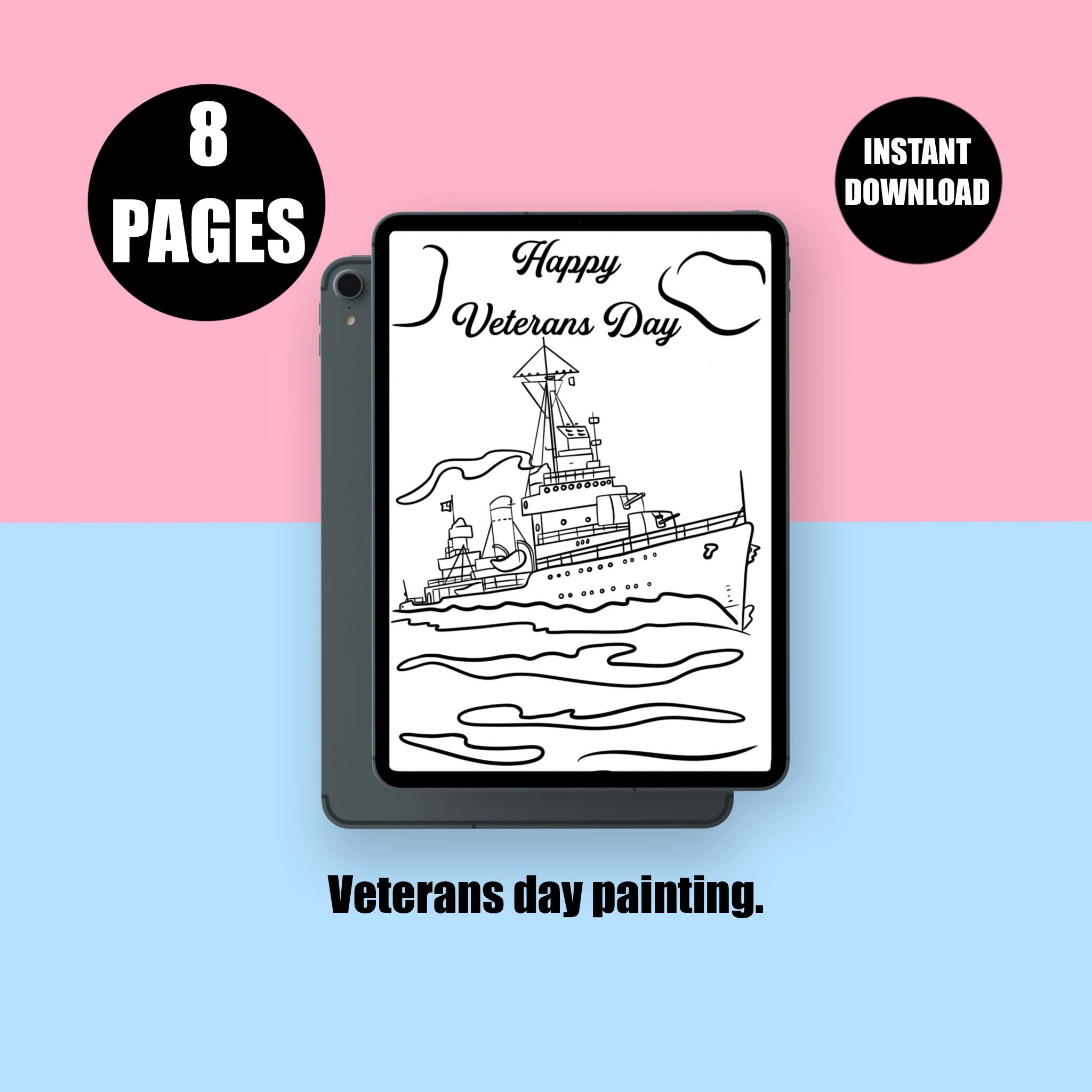 Veterans Day Jpeg Image Digital Download, Happy Veterans Day Bundle