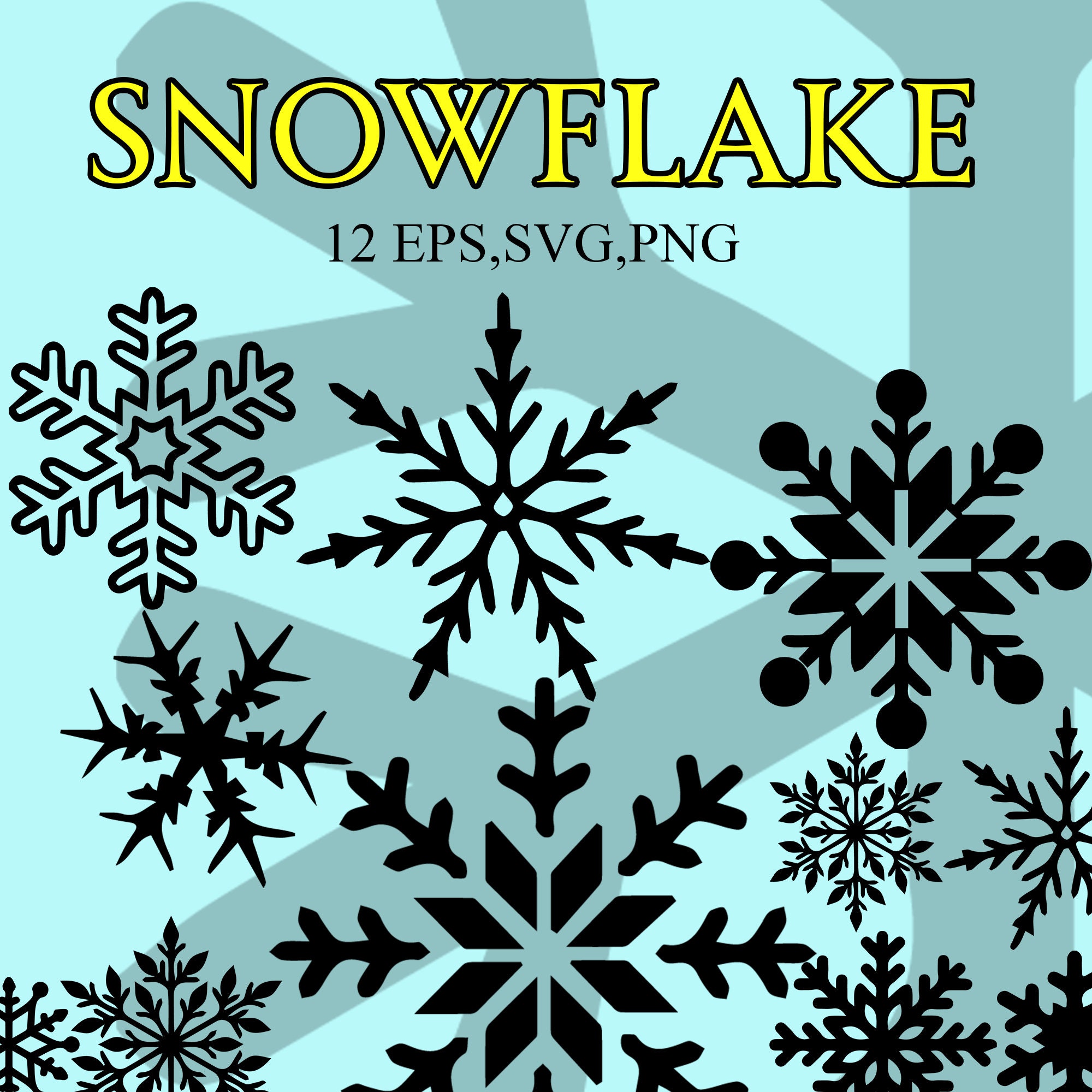 Christmas Snowflake Stickers Peace Merry Xmas Sticker Vinyl Sticker Size 5in