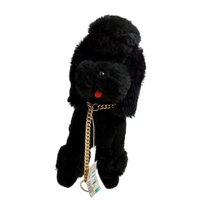 W/Tags VTG 1960s Dakin Natural Babies 12&quot; Poodle Dog Stuffed Animal Plush