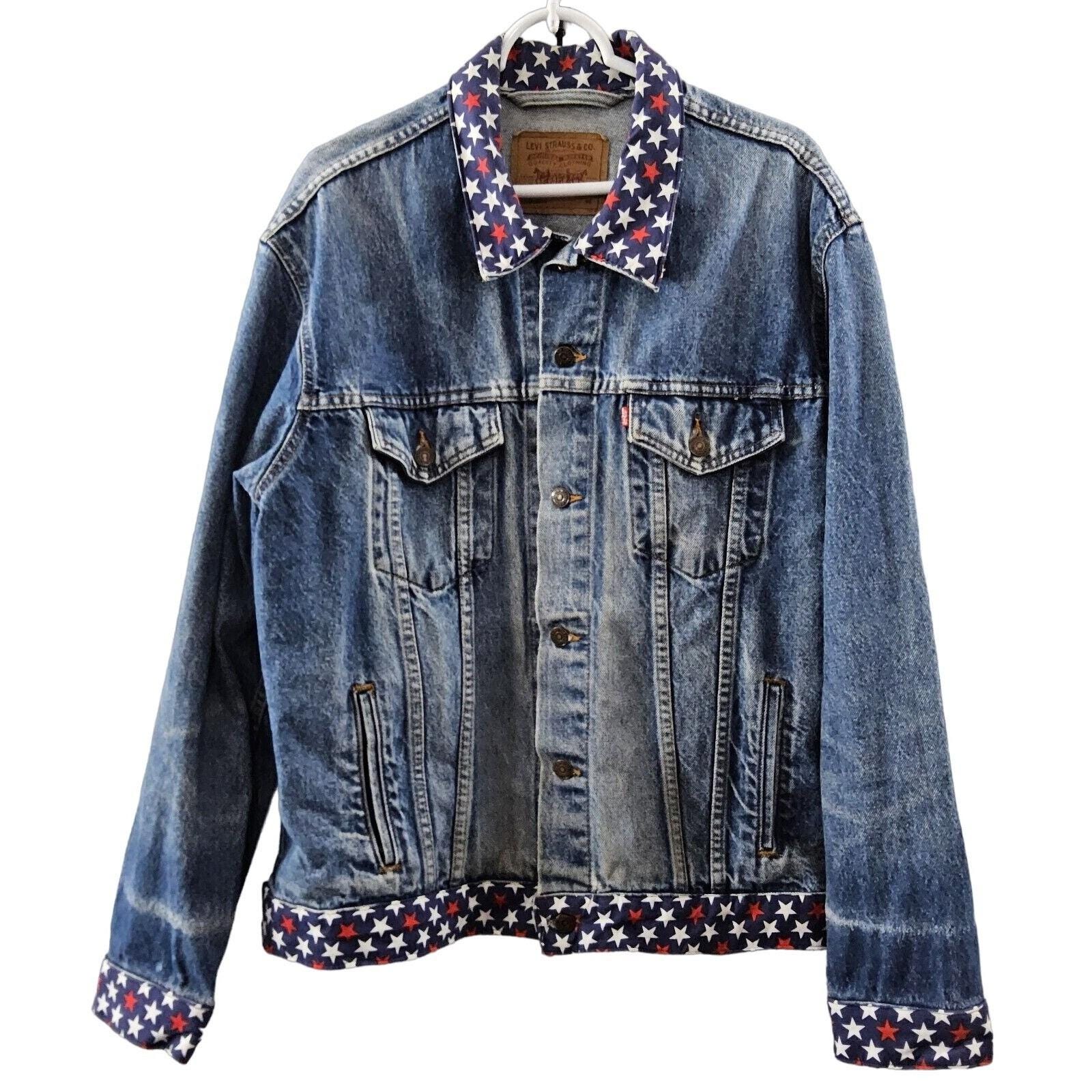 Vintage Levis Denim Jacket Xxl - Etsy