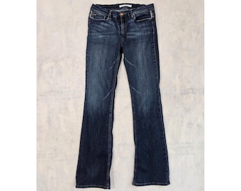 Joes Jeans Muse Womens 28 Bootcut Blue Dark Wash Mid Rise Stretch Whisker The