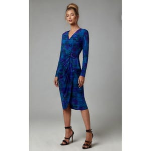 gillian silk dress 80s Jewel-Tone Silk Dress by Gillian