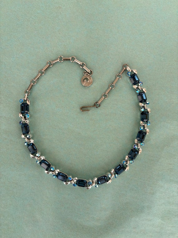 Lisner Emerald-Cut Sapphire-Blue and Aurora Borea… - image 3
