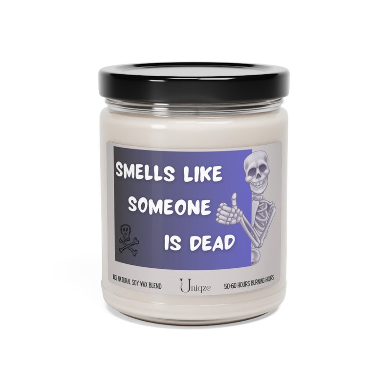 9oz Candle, Smells Like Someone Died in Here, Vegan Candle, Sarcastic