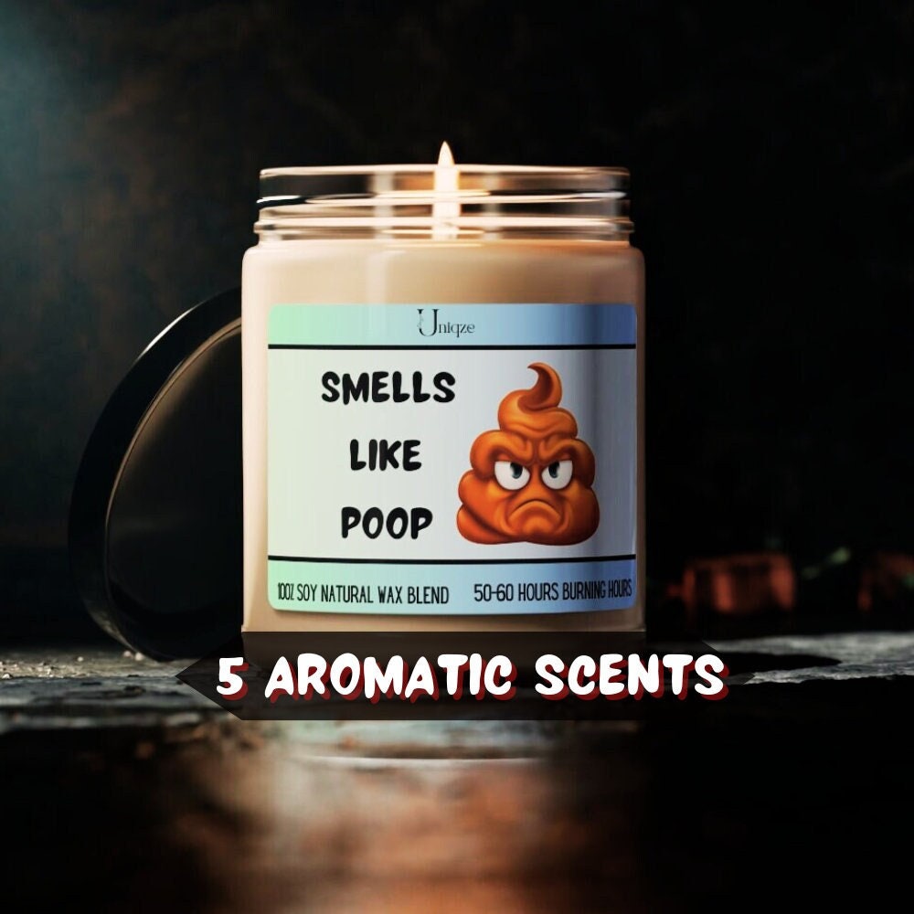 poop smells like tobacco Smells Like Poop, Nontoxic Candle, Gag Gift, Toilet Decor, Funny Poop  Gifts, Candle Gift, Poop, Scented Candle Wax, Toilet Humor, Poop Gift,
