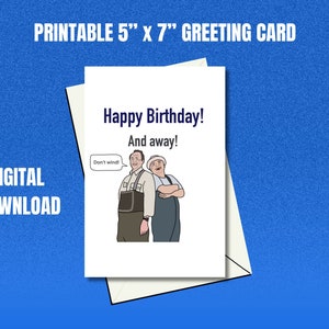Carte Joyeux anniversaire Mortimer et Whitehouse Gone Fishing