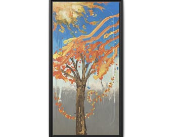 Autumn Blaze Tree Matte Canvas