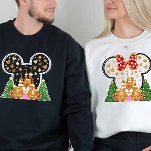 Mickey and Minnie Christmas Sweatshirt, Disneyworld Christmas Week, Mickey And Minnie  Sweater, Christmas Couples Matching Sweaters